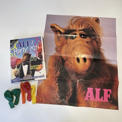 Official ALF Fan Club Poster 16x20 RARE Alien Life Form 1988 with Party Balloons