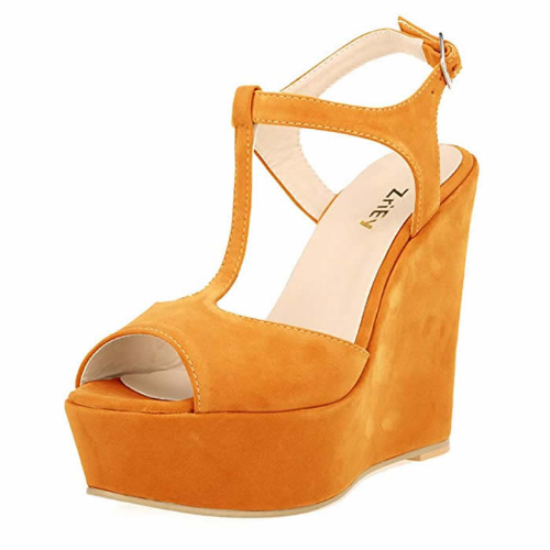 Fashion Women Open Toe Sandals High Wedge Sexy Heel Shoes Wedding Shoes Sandals - Bild 27 von 32