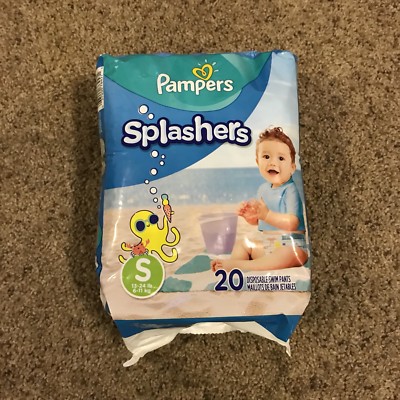 NEW Pampers Splashers Small Diapers 13-24 lb 20 Disposable Swim Pants 6-11 kg