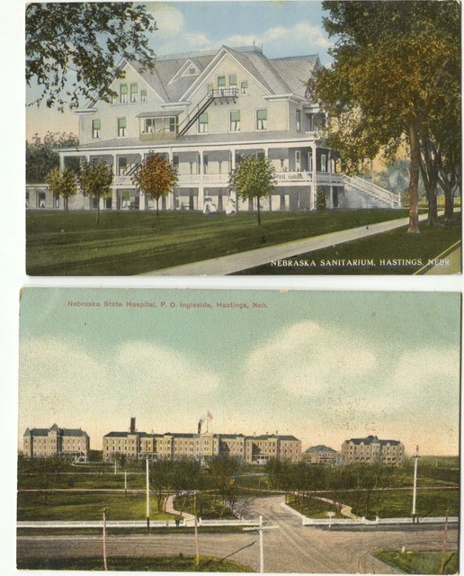 1910 era Sanitarium & Hospital P.O. Ingleside Hastings Nebraska