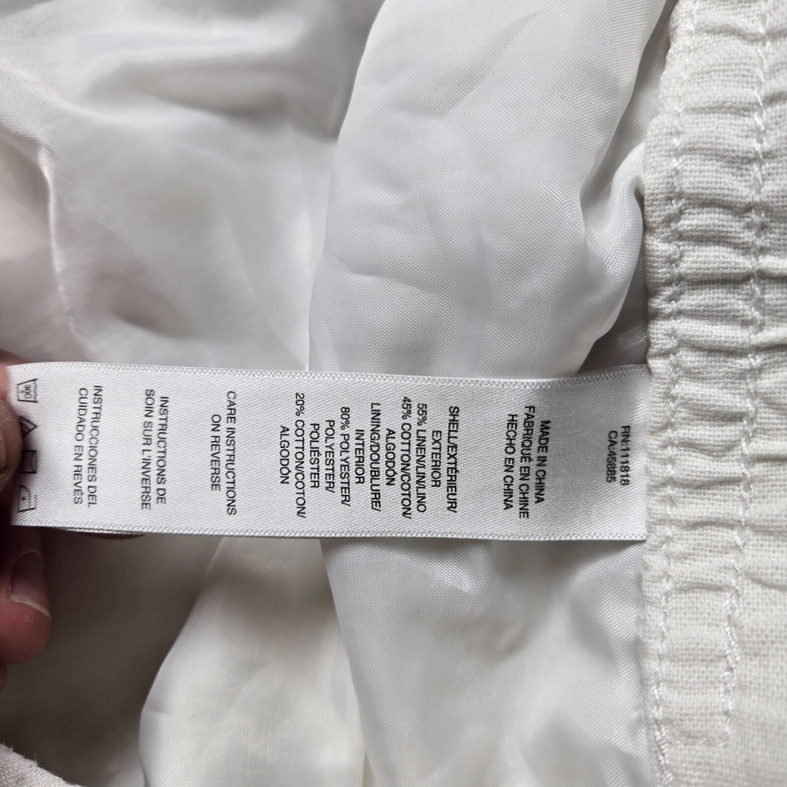 Michael Kors Shorts Solid White Flat Front Bermud… - image 8