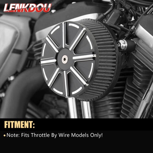 For Harley 08-16 CNC Air Cleaner Intake Filter Street Glide Road King Road Glide - Picture 3 of 9
