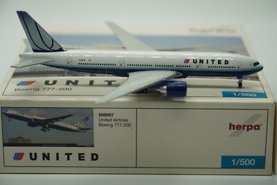 Herpa Wings 1:500 United Boeing 777-200 N769UA (506687) | eBay.de