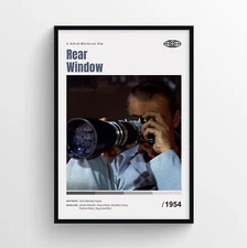 Rear Window Movie Poster Print, Wall Art - Unframed