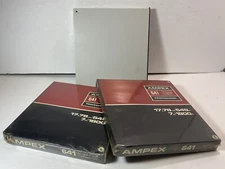 Ampex 641 Reel To Reel 7 Inch Lot Of  3 Reels All New 2 Sealed 1800 Feet Each
