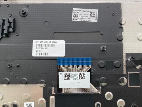 New Genuine HP Envy x360 16-ad Laptop Palmrest US Backlit Keyboard N93765-B31 - Afbeelding 6 van 10