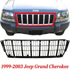 For 1999-2003 Jeep Grand Cherokee Front New Grille Grill Insert Black Plastic