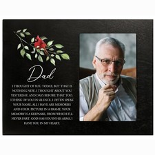 Cardinal Wooden Memorial 8x10 Photo Frame Home Decor - Dad I Thought Of You