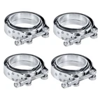 2.5 Inch V Band Clamp with Flange Male Female 304 Stainless Steel 4x