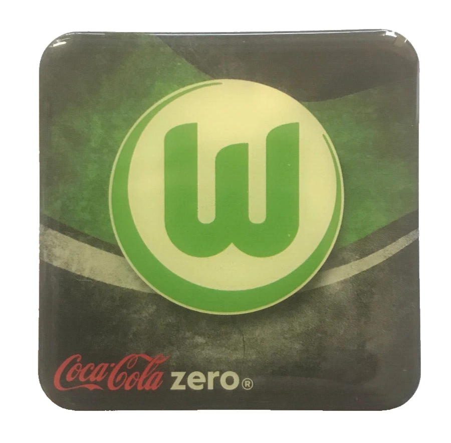 VfL Wolfsburg Magnet Pin Fussball Bundesliga Coca Cola zero - Bild 2 von 2