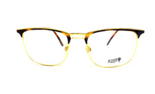 Men's Vintage 80s Glasses Frame Gold Metal Italy LE CLUB