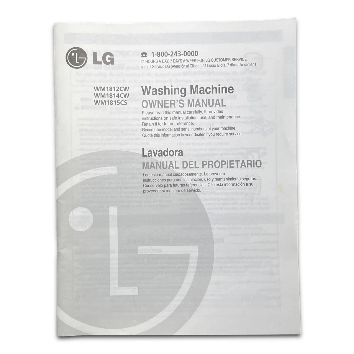 Lg Washing Machine Top Load Manual