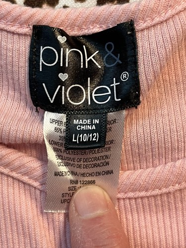 Pink Violet Girls Kitty Dress. Size L(10/12/). Ware - Picture 9 of 10