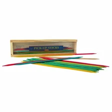 Schylling Toys Wood Pick-Up-Sticks in Wood Case - Classic Wooden Game, Toy