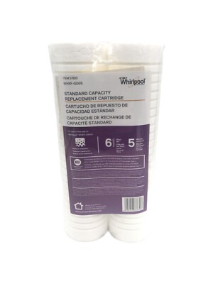 (2-Pk) Whirlpool Whole Home Standard Capacity Sediment Filters Sealed WHKF-GD05