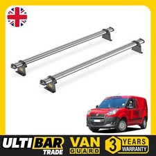 Fiat Doblo Roof Rack 2010+ Standard Roof Vans 2x Roof Bars Van Guard Ulti Trade