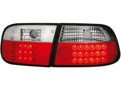 Stopuri Pentru for Honda Civic 91-95 2D 4D Red LED alb TUNING DE LDHO07EL XINO D