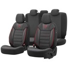 Premium Car  Seat Covers, Black red for Toyota Estima Emina / Lucida 1990-1999