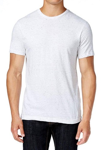 New Mens Alfani Crew Neck White 