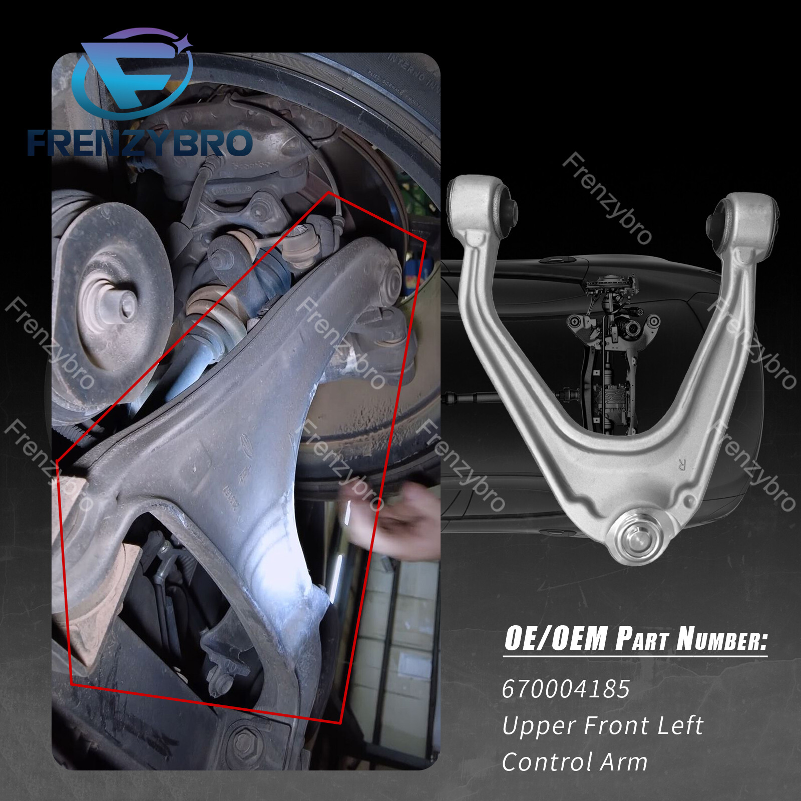 Maserati Quattroporte FRONT+RIGHT+UPPER Control arm