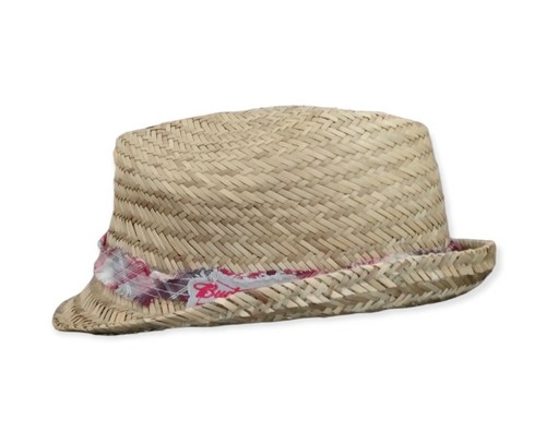 Straw Budweiser Beer Hat Red 