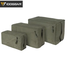 IDOGEAR Tactical Accessory Pouch 3PCS Zipper EDC Pouch Tool Storage Bag Military