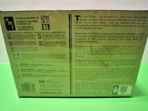 NEW AMT 1:25 SCALE FORD " 1968 SHELBY GT 500 " MUSTANG, PLASTIC KIT AMT-634 - Picture 5 of 5