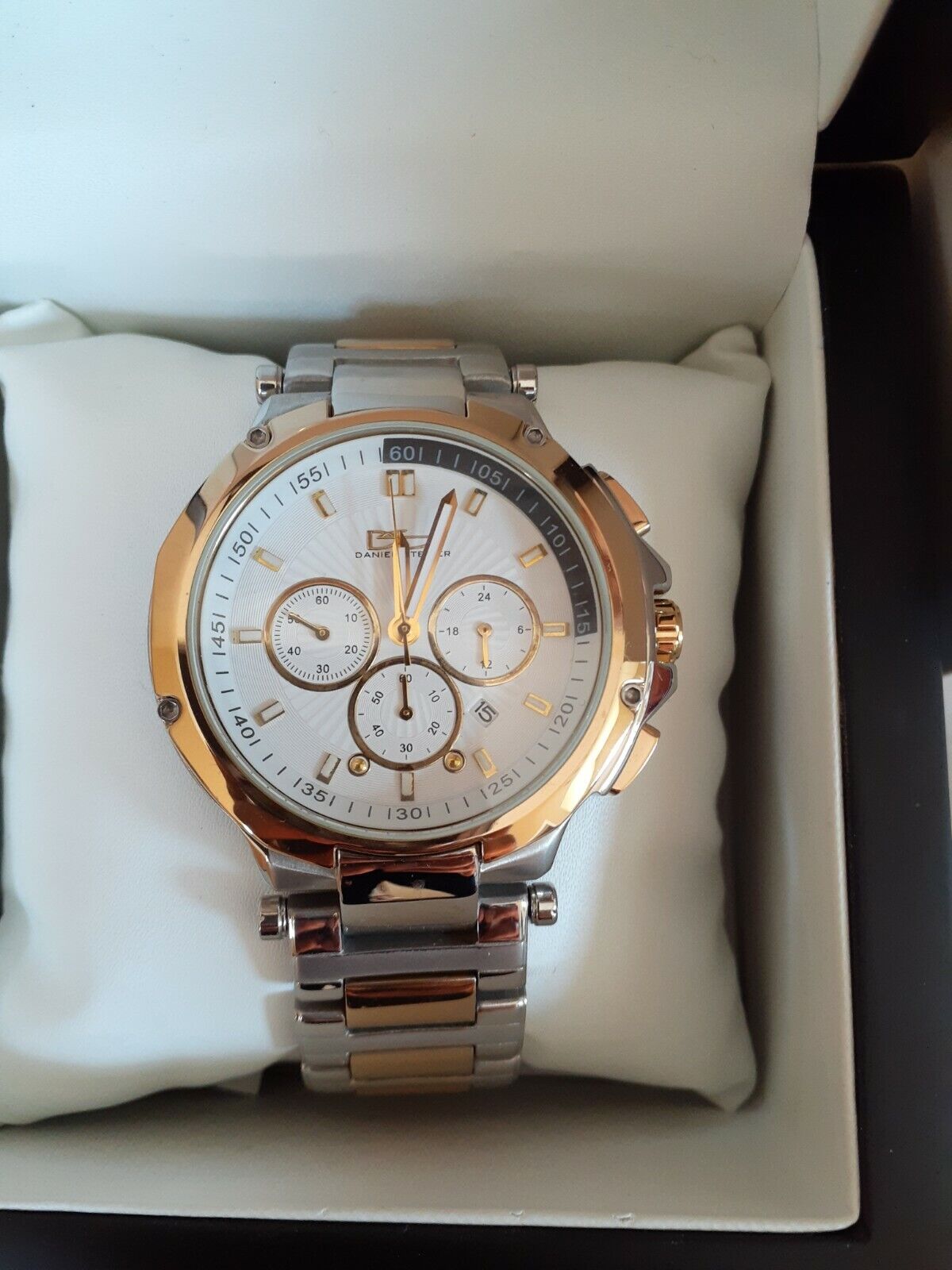 Men's Gold and Silver Daniel Steiger Chronograph Watch
