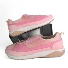 Lands' End Casual Comfort Sneakers Pink / White 470913 Women's 9.5