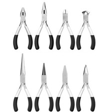 Jewelry Making Flat Nose Pliers Mini Wire Cutters for Bending and Straightening