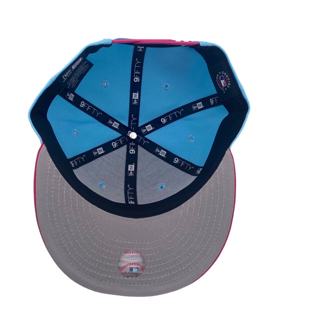 New York Yankees New Era 9Fifty Snapback Light Blue pink
