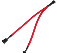2PCS PWM Fan Splitter Cable 4 Pin Y 1 to 2 Converter Computer PC Power