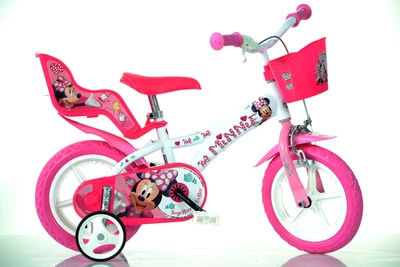 DINO BIKES 12 Zoll Kinderfahrrad Minnie Maus Original Lizenz Kinderrad Fahrrad Mouse
