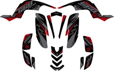Fits Yamaha Raptor 660 graphic decal kit stickers raptor660 peganitas Racing 