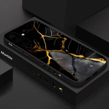 Case For Samsung A17 A16 A15 A55 A14 A54 A56 Marble Silicone Soft Phone Cover