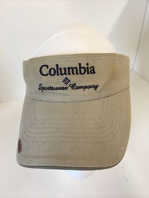 Visor Hook&loop COLUMBIA SPORTSWEAR GOOD CONDITION Light STAIN IN 