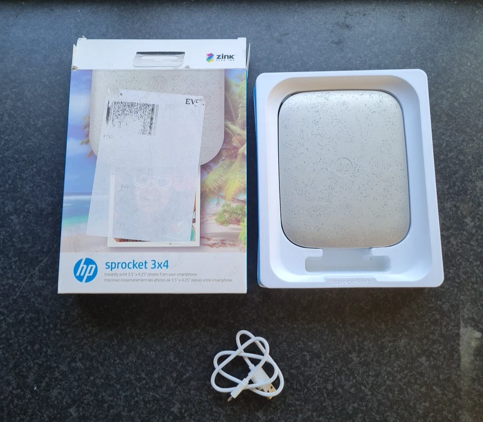 HP Sprocket 3x4" Instant Photo Printer – Wireless, Portable, ZINK, iOS & Andr - Image 2 of 4