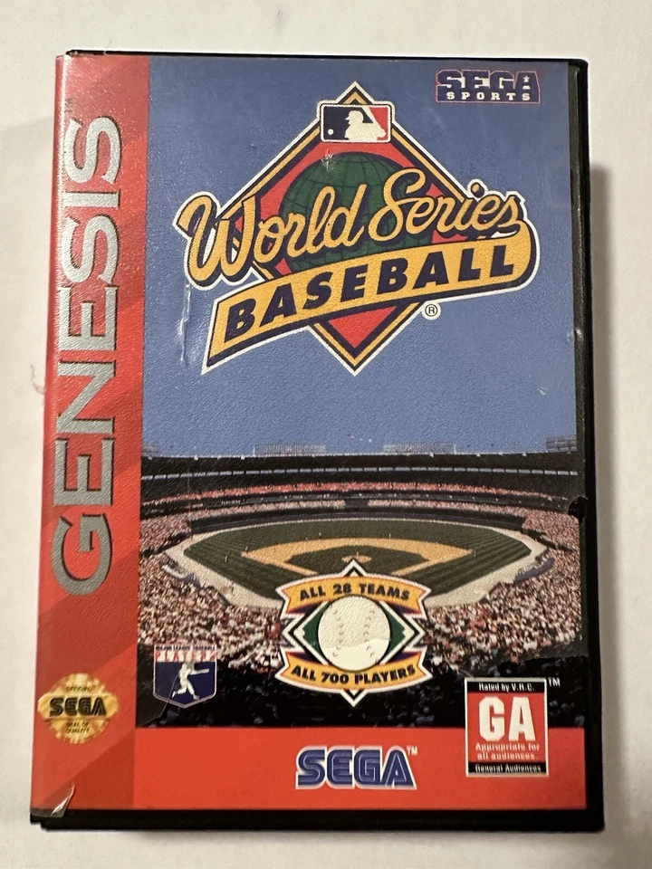 World Series Baseball (Sega Genesis, 1994) Complete In Box CIB Tested Game - Image 2 of 4