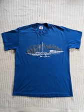 VTG Single Stitch Hawaii Sailboat T-Shirt FLAW Size XL SELECT Tee Jays USA Made
