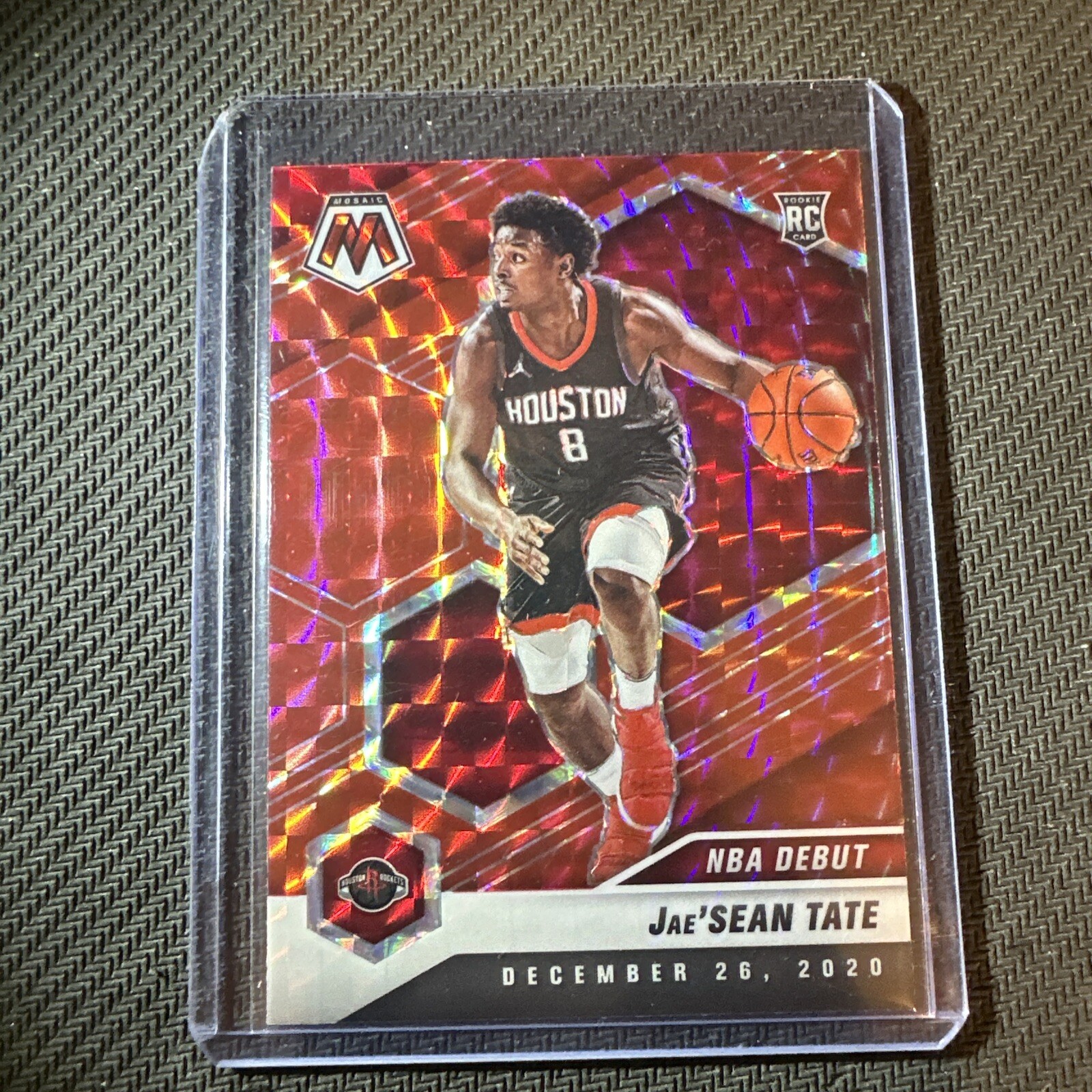 2020-21 Mosaic Basketball #265 JaeSean Tate NBA Debut Red Rookie Card