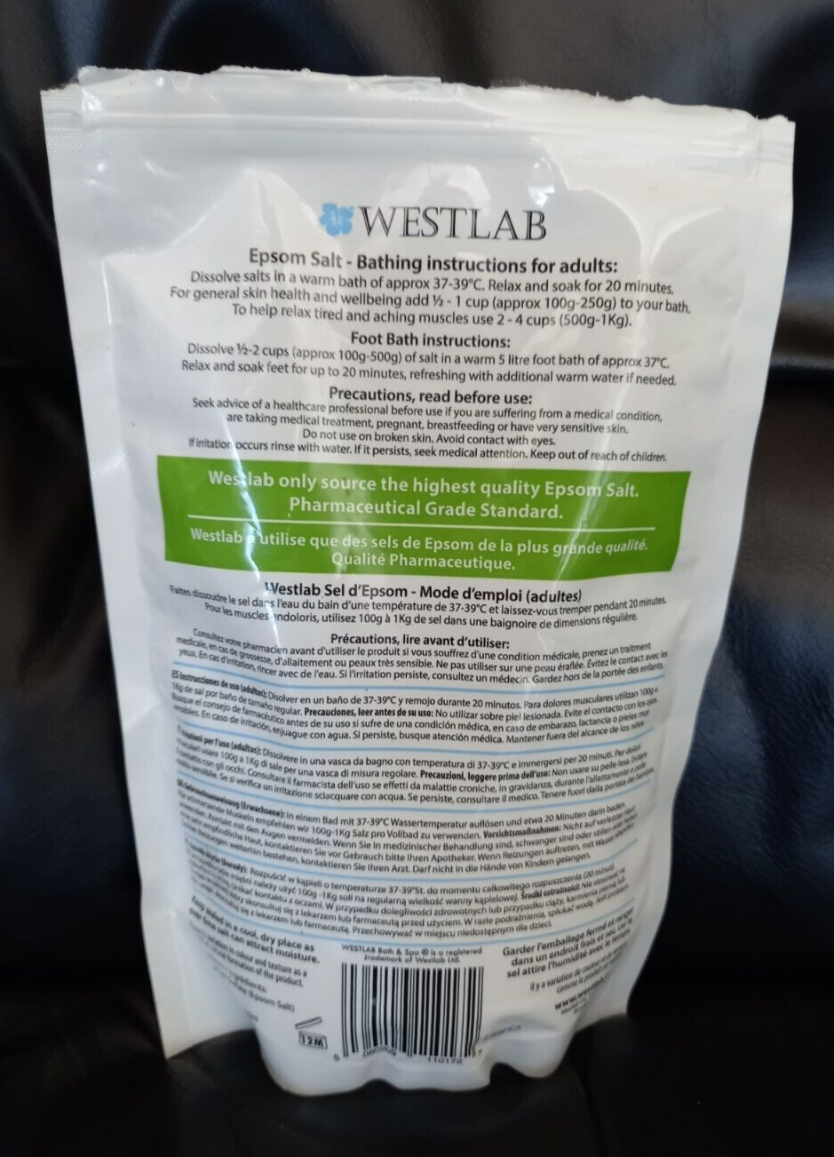 Westlab Reviving Epsom Salts 350g Fit Kit Shower GEL Muscle Cooling