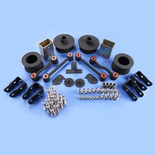 2018-2025 Wrangler JL 4WD 3.5" Front Rear Lift Kit+Extend Endlink+Shock Steel
