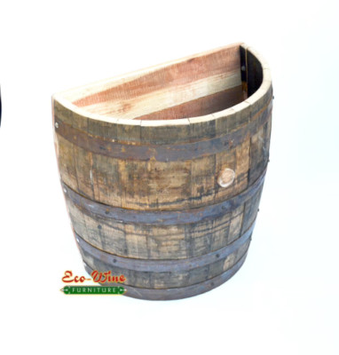 3/4 Whiskey barrel planter Wall