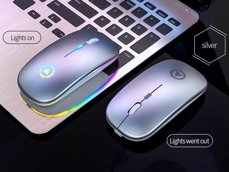 Optische Funk PC Maus 2.4GHz Wireless USB LED Computer Notebook Laptop, kabellos - Bild 4 von 4