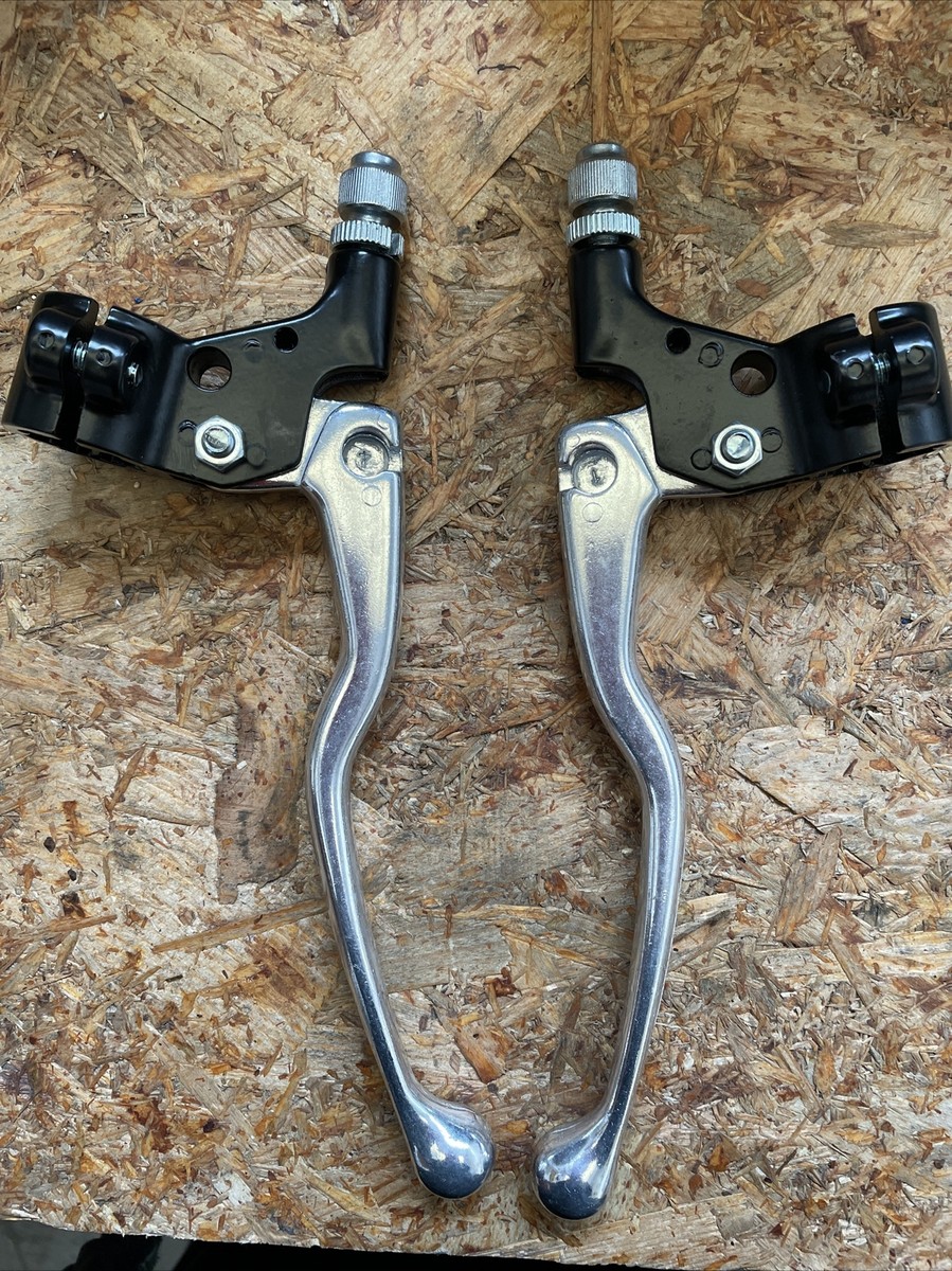 COPPIA LEVA FRENO LEVE BICI DIAM 22.2MM CORSA VINTAGE CICLO RETRO EROICA FIXIE E - Foto 10