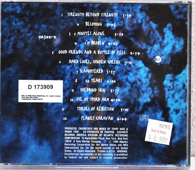 Patch Tissé Pantera 'Far Beyond Driven' – écusson Oblong à Coudre, 100% Polyester