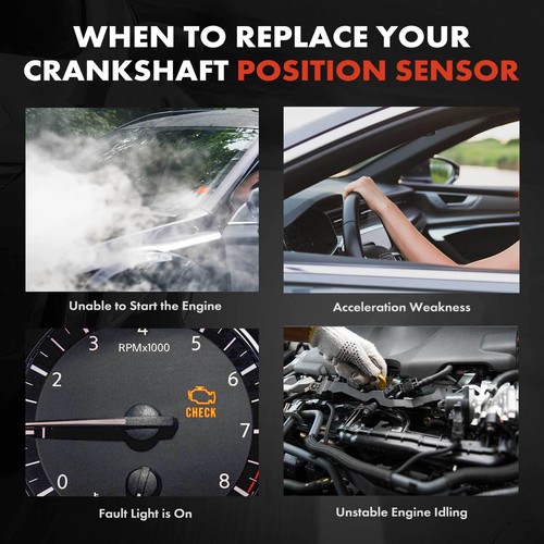 Crankshaft Position Sensor for Porsche Cayenne 2003-2006 2008 V8 4.5L 4.8L DOHC - Picture 6 of 9