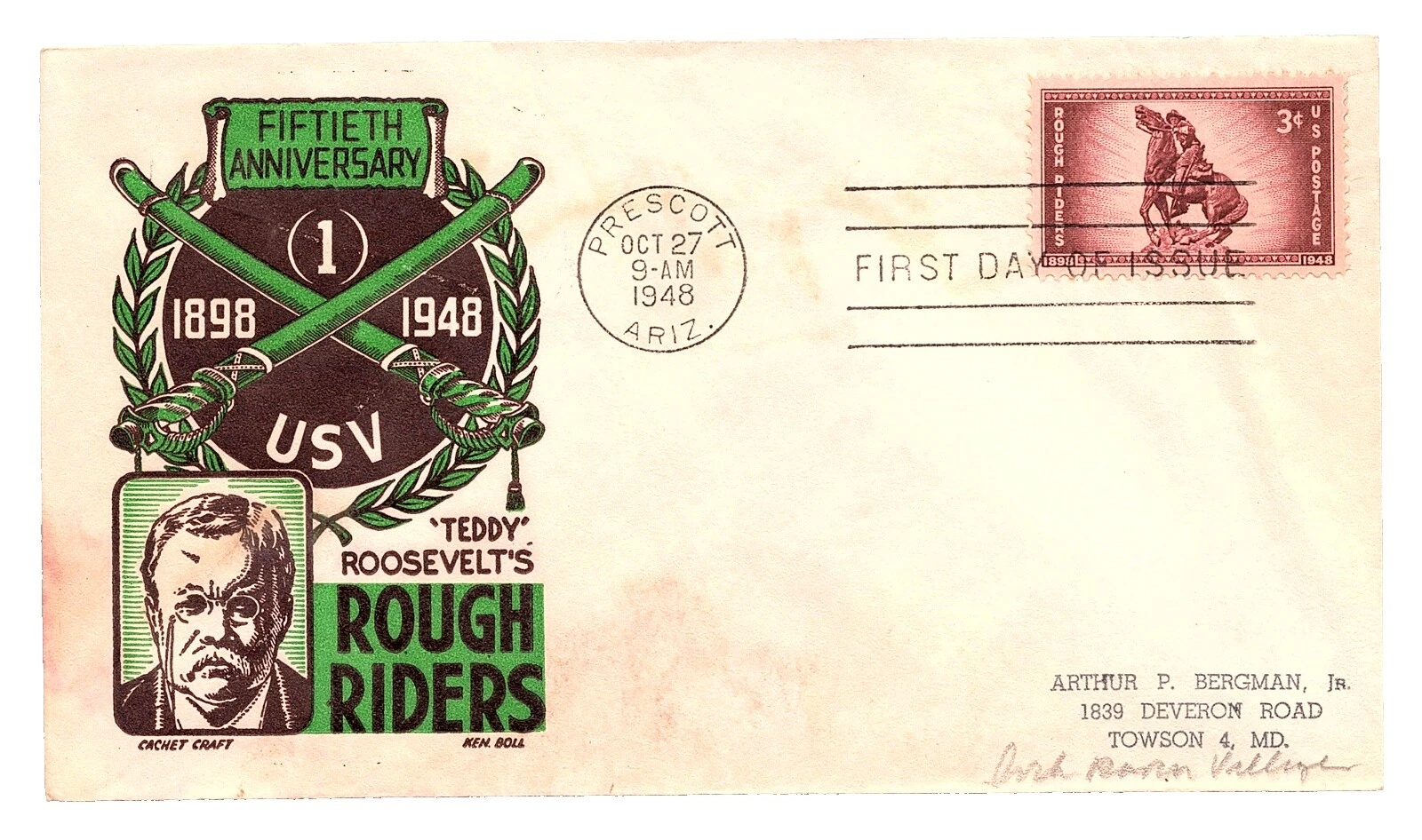 First Day of Issue Politicians United States Stamps