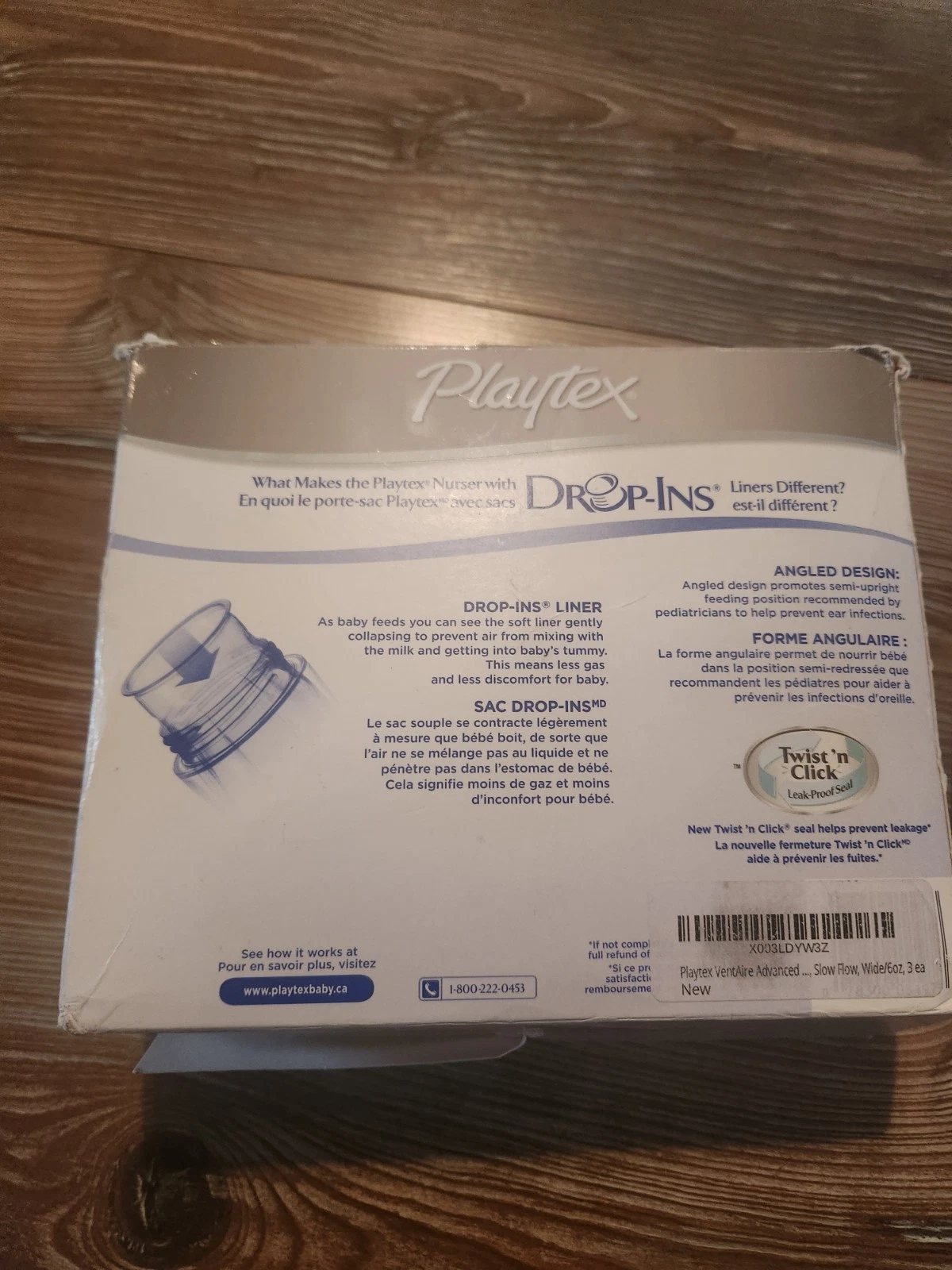 2013 Playtex Nurser Bottles With Drop In Liners