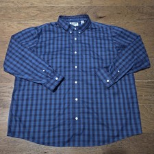 Duluth Trading Shirt 2XL Plaid Long Sleeve Magna Ready Magnetic Button